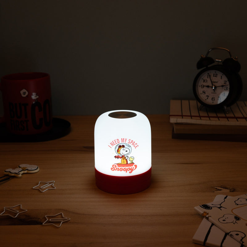 Snoopy Ambient LED Lamp Rechargeable Touch Control close up detail