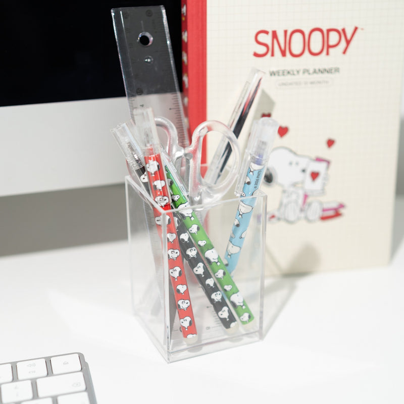 Snoopy Erasable Pen Set of 4 Colours in Window Box design detail