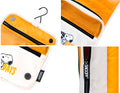 Snoopy Hanging Toiletry Bag with Hook and 3 Compartments side angle