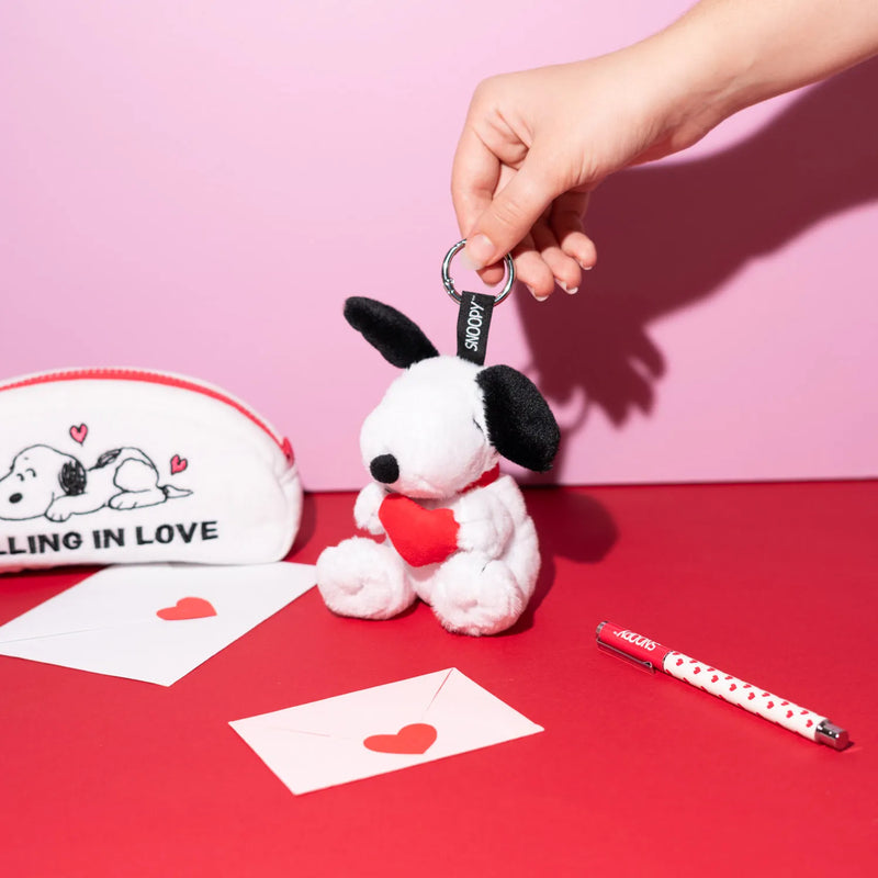 Snoopy Love Season Keychain close up detail