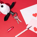 Snoopy Love Season Keychain design detail
