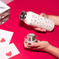 Snoopy Love Season Metal Water Bottle 500ml with Handle packaging view