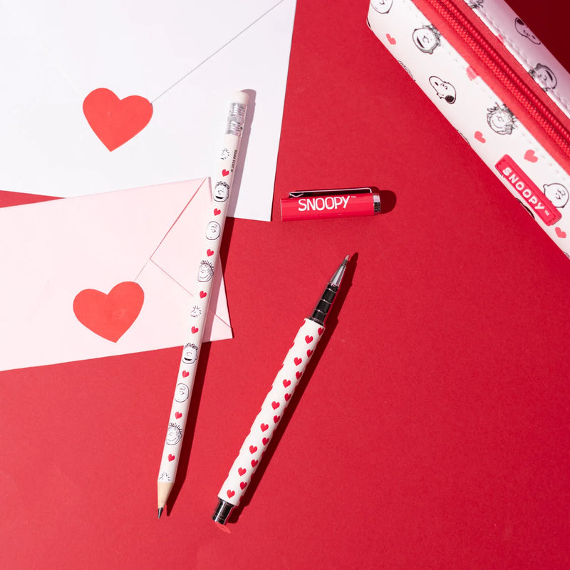 Snoopy Love Season Pen and Pencil Case Set packaging view
