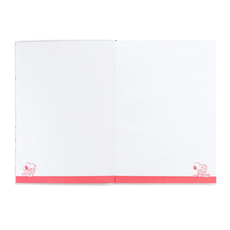 Snoopy Love Season Premium A5 Notebook Plush Cover side angle