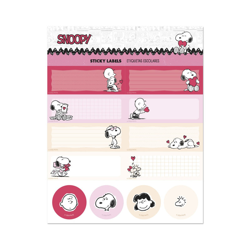 Snoopy Love Season Self-Adhesive Labels Set of 24