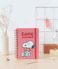 Snoopy Love Yourself Hardcover A5 Notebook packaging view