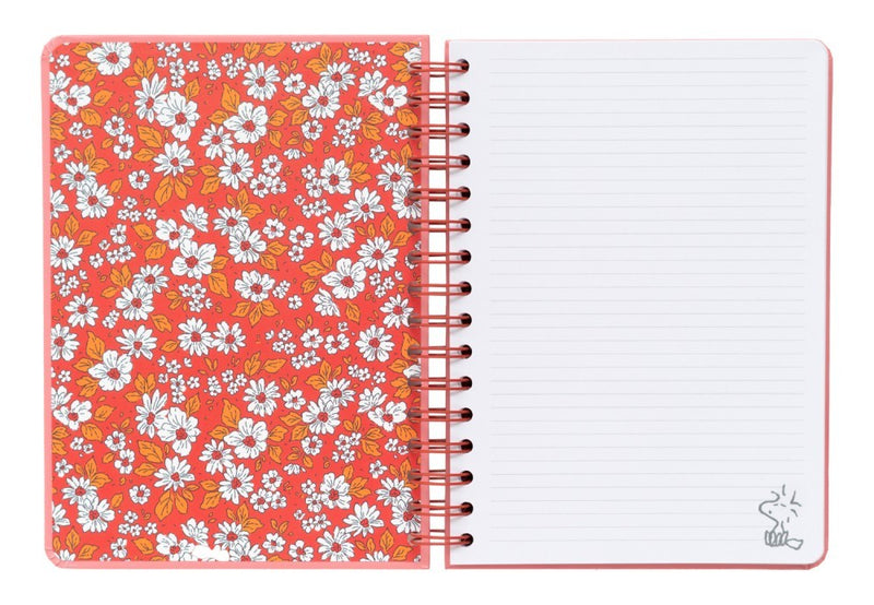 Snoopy Love Yourself Hardcover A5 Notebook side angle