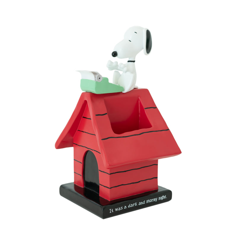 Snoopy Pen Holder Hand-Painted Resin Desk Tidy