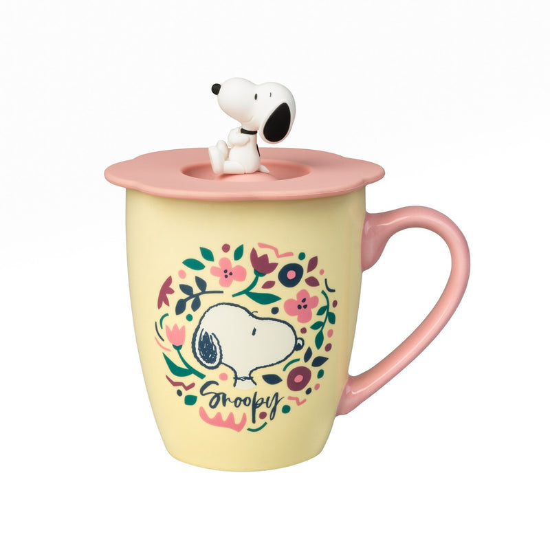 Snoopy Premium Mug with Lid side angle