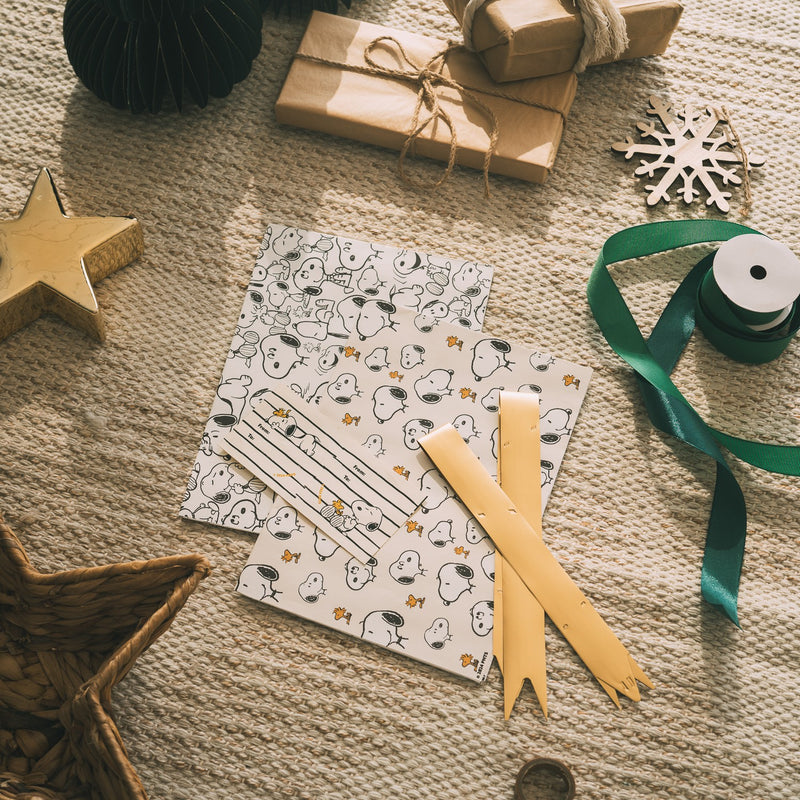 Snoopy Wrapping Paper Set side angle