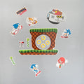 Sonic the Hedgehog Die-Cut Magnet Set close up detail