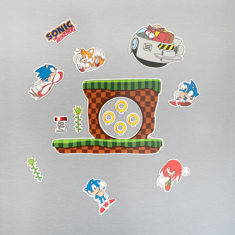 Sonic the Hedgehog Die-Cut Magnet Set close up detail