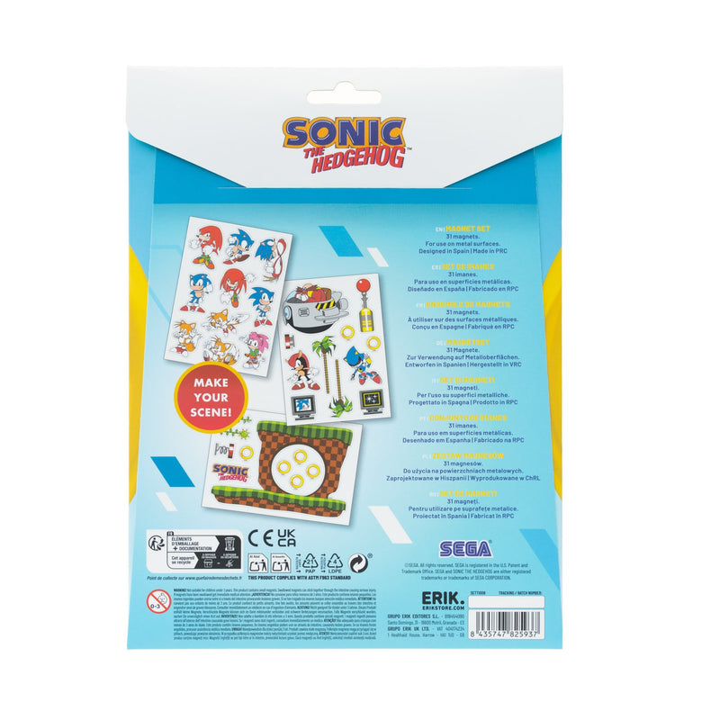 Sonic the Hedgehog Die-Cut Magnet Set alternate view