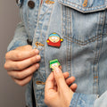 South Park Set of 4 Enamel Pin Badges 5 x 5 cm design detail