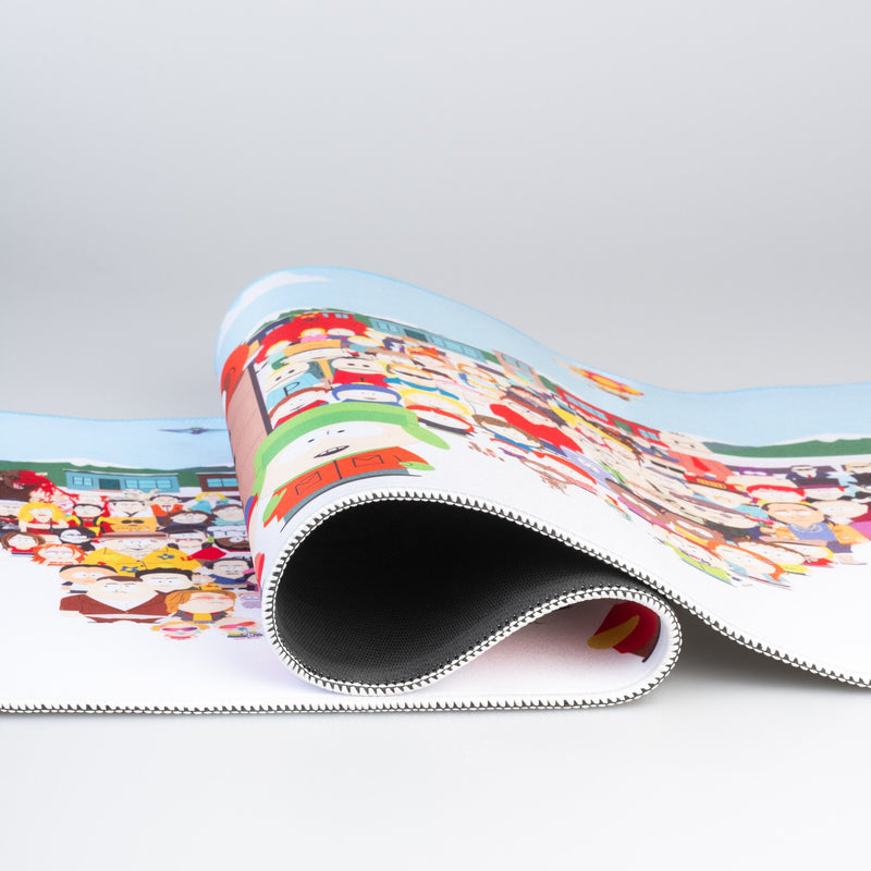South Park XL Mouse Mat 80 x 35cm with Non-Slip Base close up detail