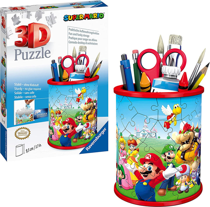 Super Mario Pencil Holder Puzzle (54 Pieces)