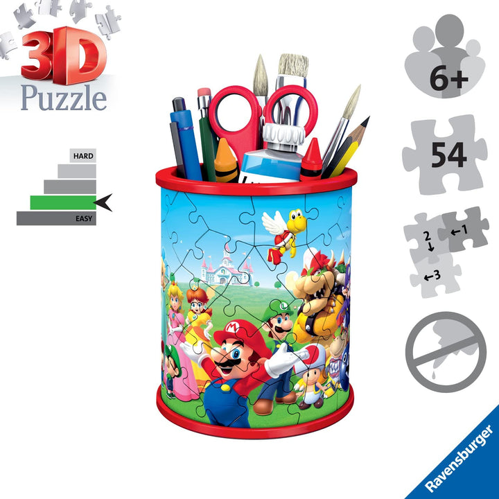 Super Mario Pencil Holder Puzzle (54 Pieces)