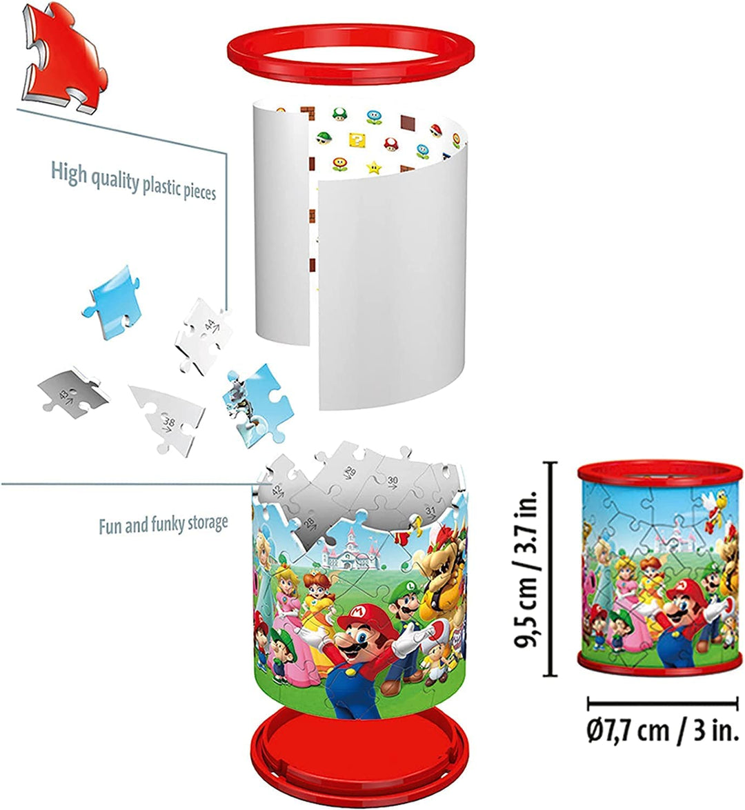 Super Mario Pencil Holder Puzzle (54 Pieces)