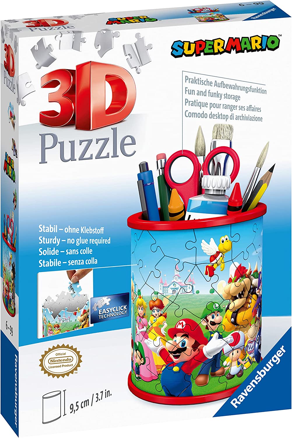 Super Mario Pencil Holder Puzzle (54 Pieces)