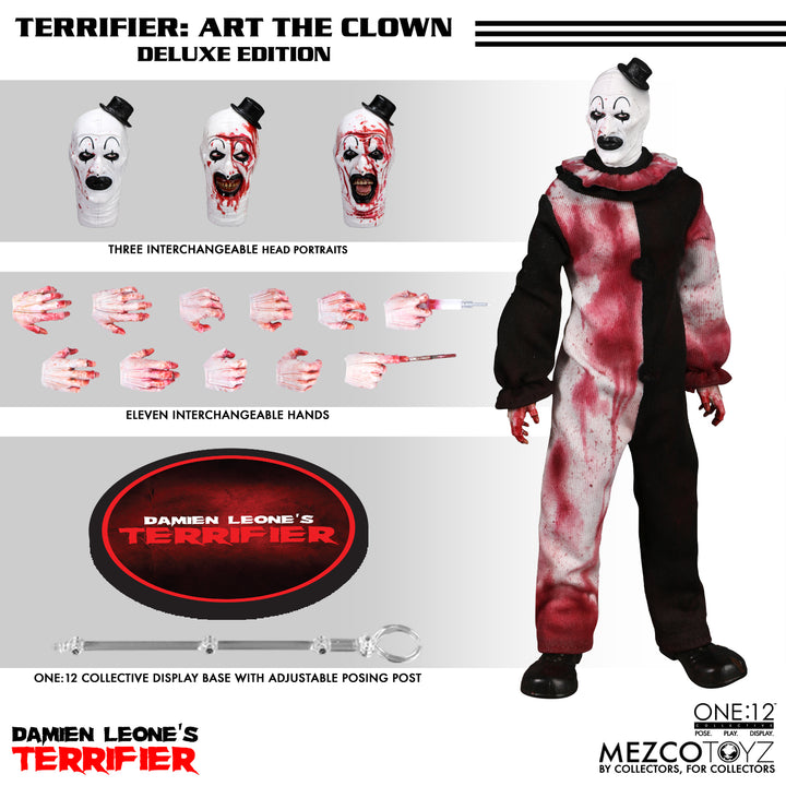 Terrifier One:12 Collective Art the Clown (Deluxe Edition) Action Figure