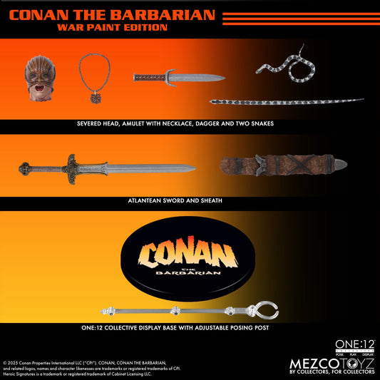 Conan the Barbarian (1982) Conan War Paint Edition One:12 Collective Action Figure