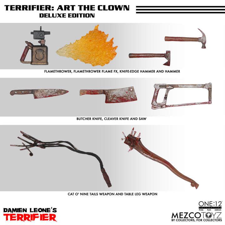 Terrifier One:12 Collective Art the Clown (Deluxe Edition) Action Figure