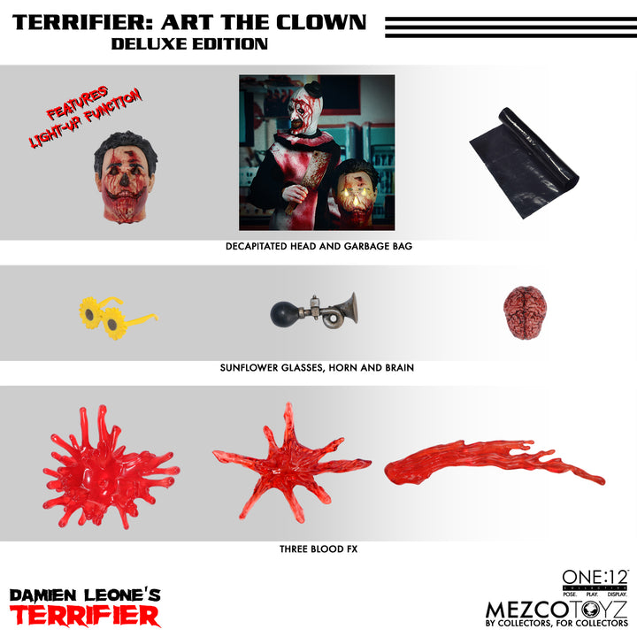 Terrifier One:12 Collective Art the Clown (Deluxe Edition) Action Figure