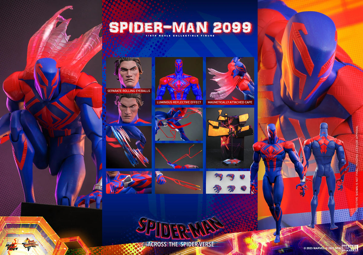 Hot Toys Spider-Man Across The Spider-Verse Spider-Man 2099 1/6th Scal ...