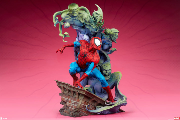 Sideshow Marvel Spider-Man And Sinister Six Premium Format Statue