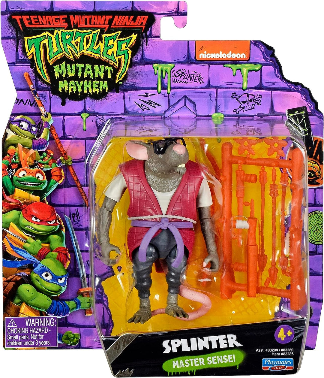 Teenage Mutant Ninja Turtles Mutant Mayhem Splinter Master Sensei Figure