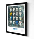 Spurs FC Shirts A3 collectible from Terry Kneeshaw Art