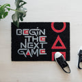 Squid Game Natural Coir Doormat 60 x 40 cm Non-Slip close up detail