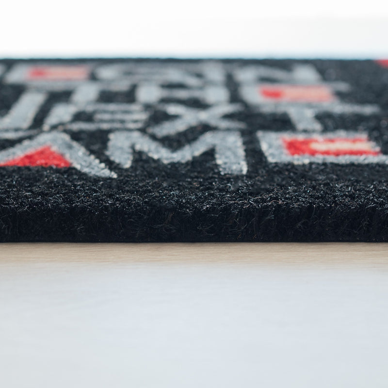 Squid Game Natural Coir Doormat 60 x 40 cm Non-Slip side angle