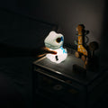 Jurassic Park Blue LED Arcade Lamp with Shelf side angle