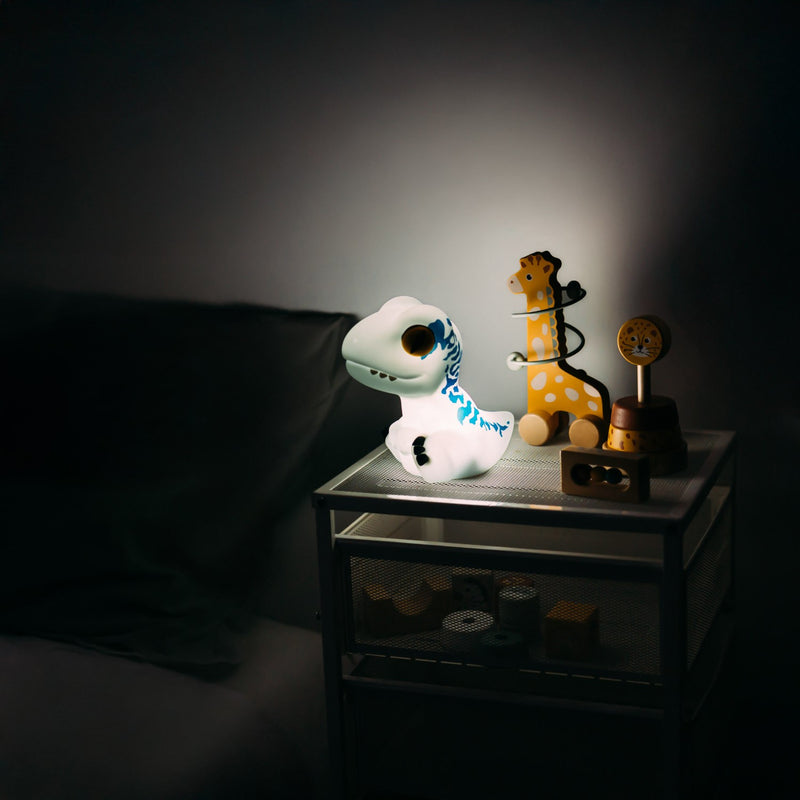 Jurassic Park Blue LED Arcade Lamp with Shelf alternate view