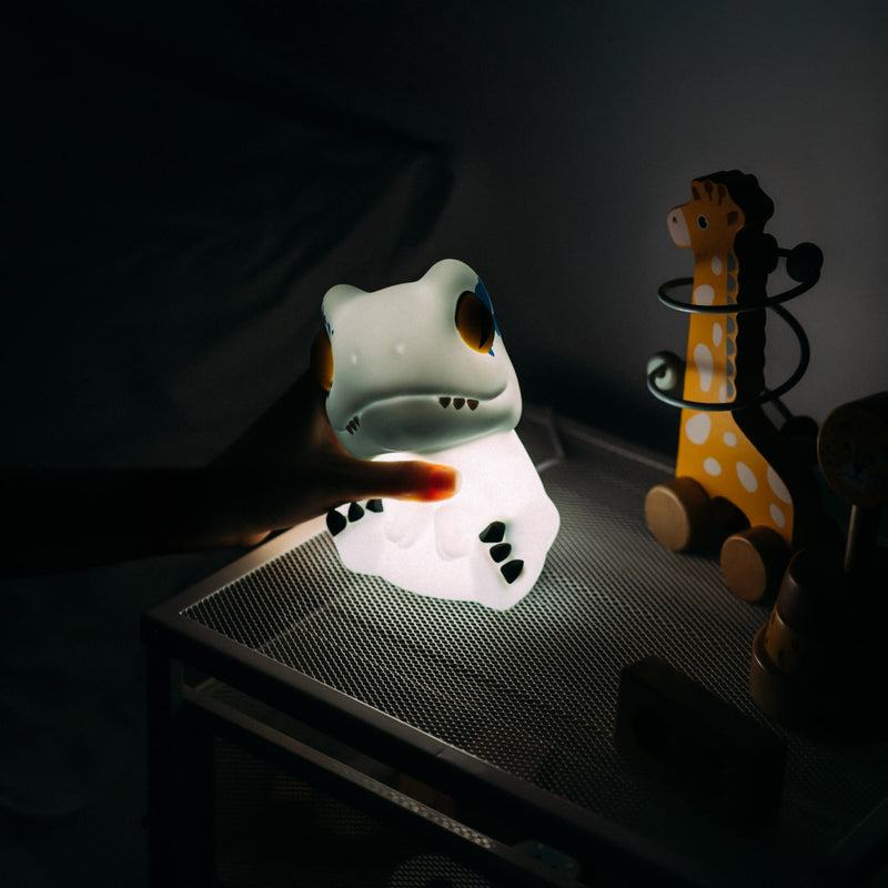 Jurassic Park Blue LED Arcade Lamp with Shelf close up detail
