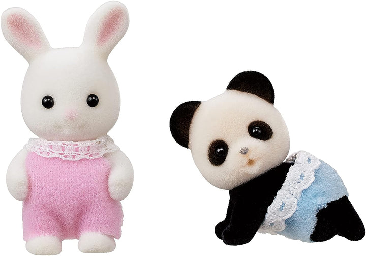 Sylvanian Families Baby's Toy Box: Snow Rabbit & Panda Babies