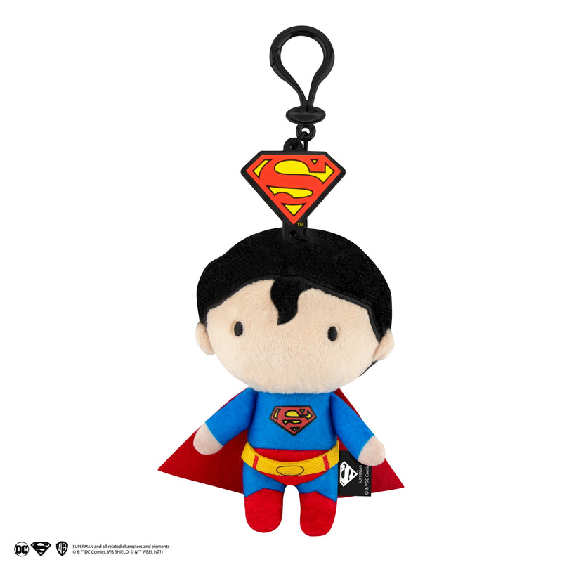DC Comics Superman Plush Keyring, side angle