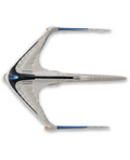U.S.S. Altair (Doug Drexler’s Voyager Concept) Model Die Cast Ship BONUS ISSUE (Eaglemoss / Star Trek), alternate view