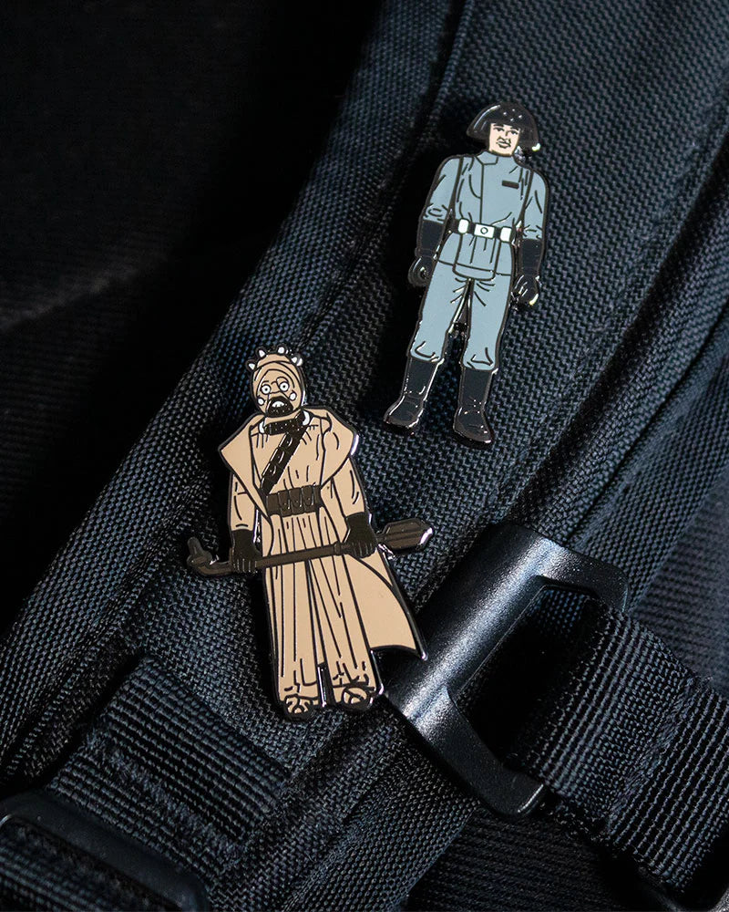 Official Pin Kings Star Wars Enamel Pin Badge Set Tusken Raider and Imperial Death Star Technician