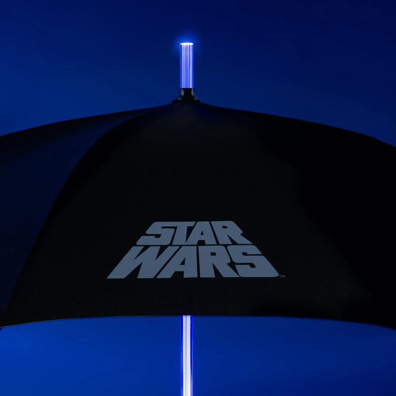 Star Wars Luke Skywalker Premium Light Up Lightsaber Umbrella close up detail