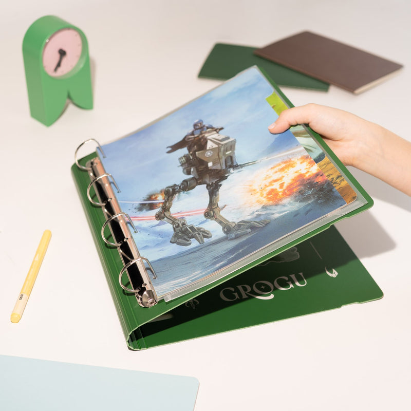 Star Wars The Mandalorian and Grogu 4-Ring Binder packaging view