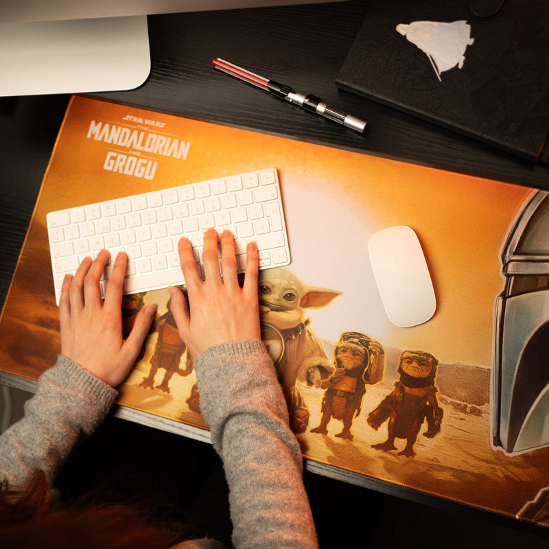 Star Wars The Mandalorian and Grogu XL Mouse Mat 80 x 35 cm design detail
