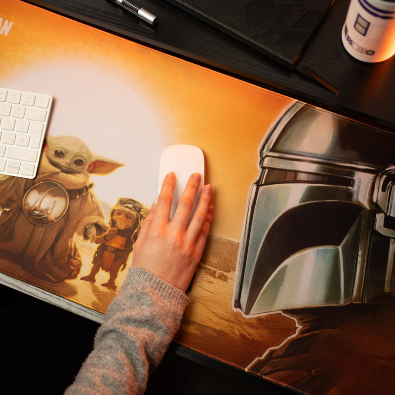 Star Wars The Mandalorian and Grogu XL Mouse Mat 80 x 35 cm packaging view