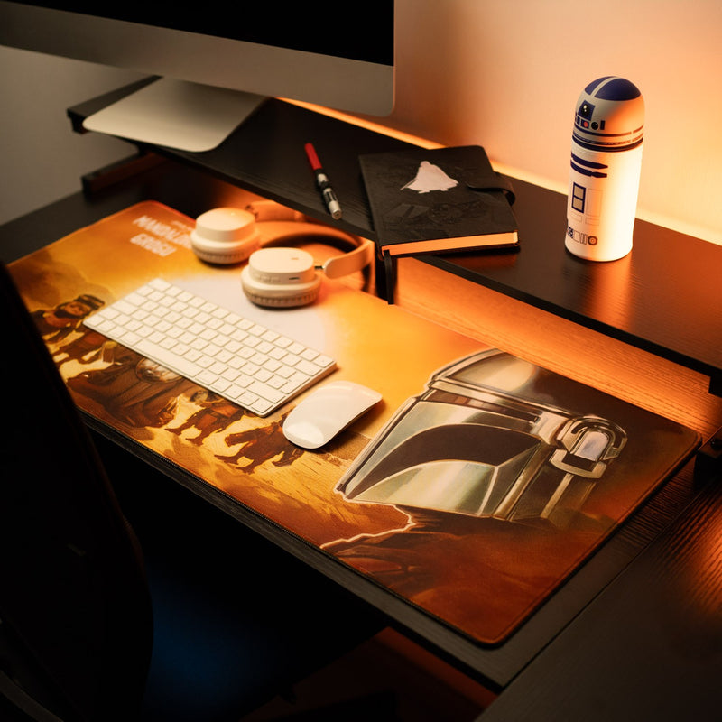 Star Wars The Mandalorian and Grogu XL Mouse Mat 80 x 35 cm side angle