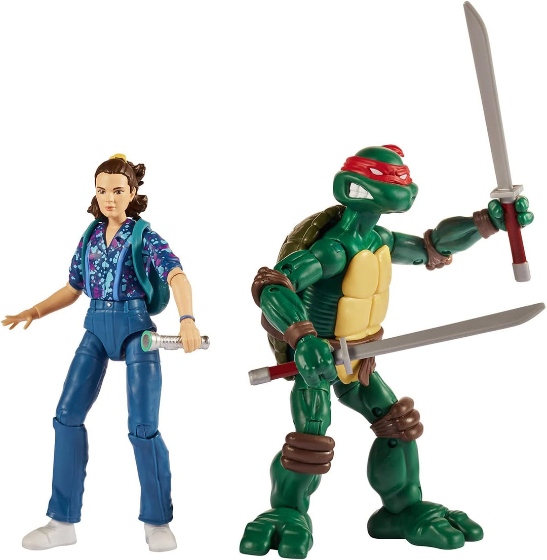 Teenage Mutant Ninja Turtles vs Stranger Things Leonardo & Eleven Figure Set