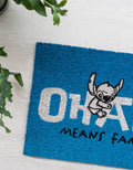 Stitch Disney Doormat design detail