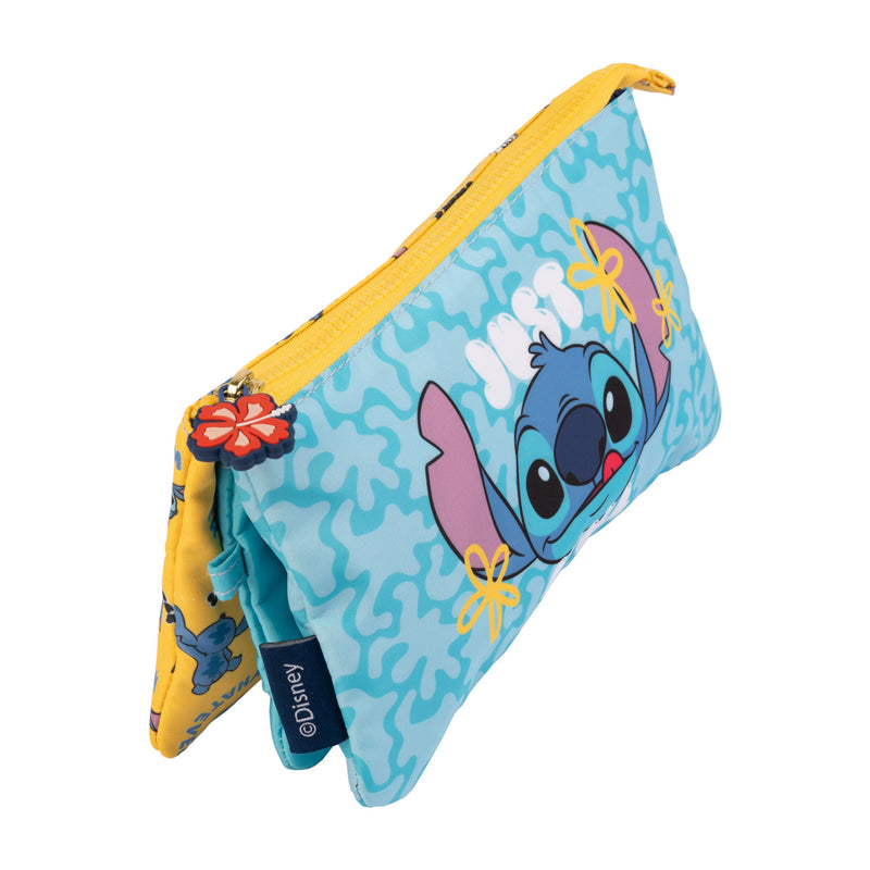 Stitch Tropical 3 Compartment Case side angle