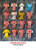 Sunderland FC Shirts - A2 Signed Limited Edition Prints collectible from Terry Kneeshaw Art