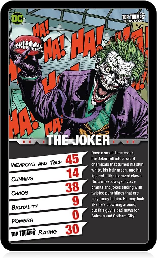 Top Trumps Specials DC Supervillains